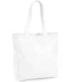 W265 Westford Mill Organic Premium Cotton Maxi Tote Bag White colour image